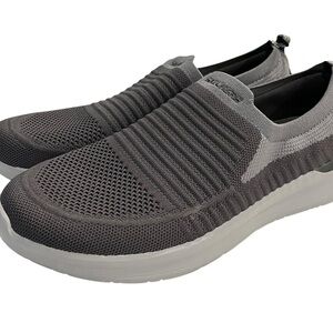 Skechers Go Walk Arch Fit Men's 11.5 Gray Slip On Goga Mat Air Cooled Vegan